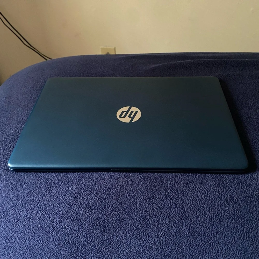 HP 15.6” Blue Laptop and Charger